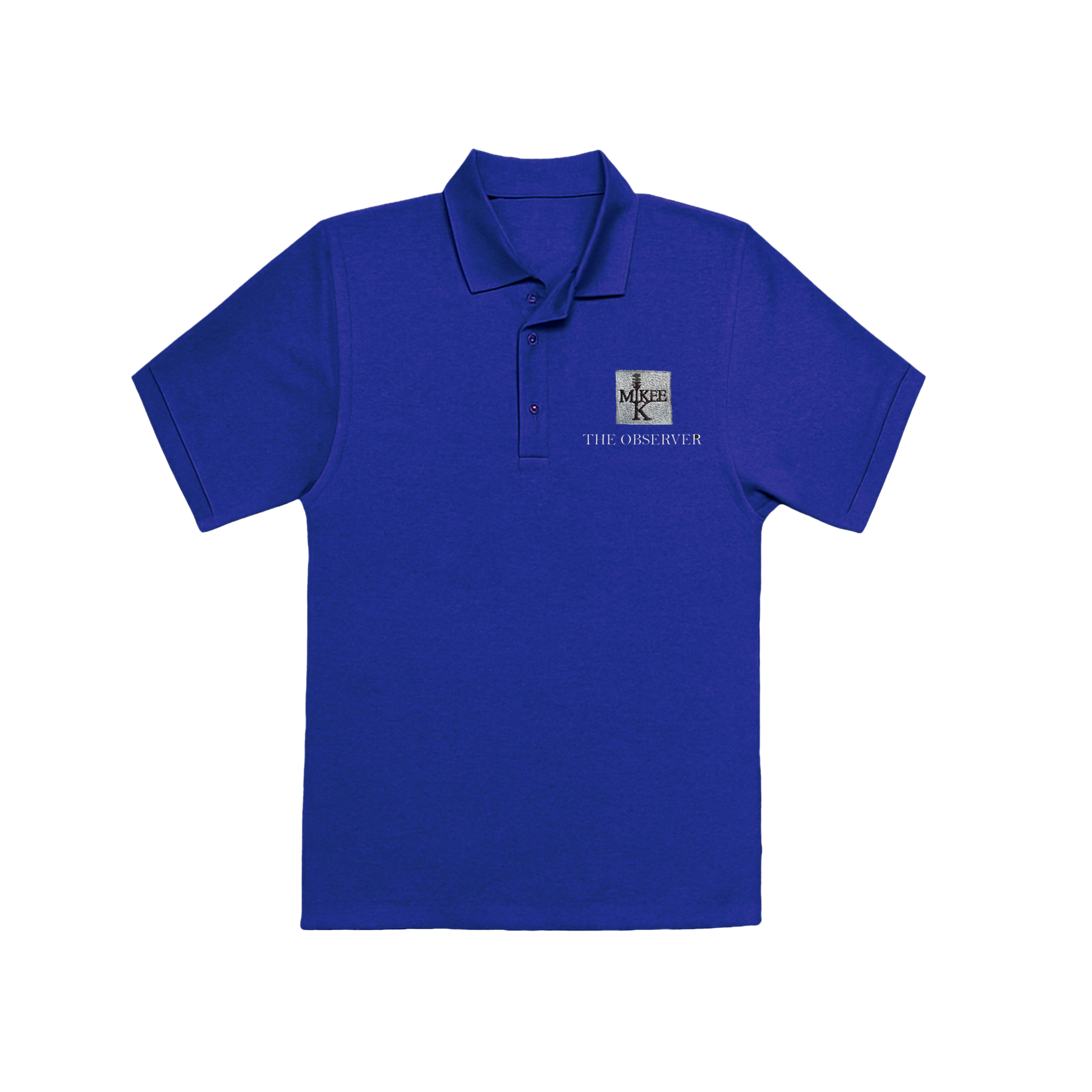 Observer Blue Polyester Polo